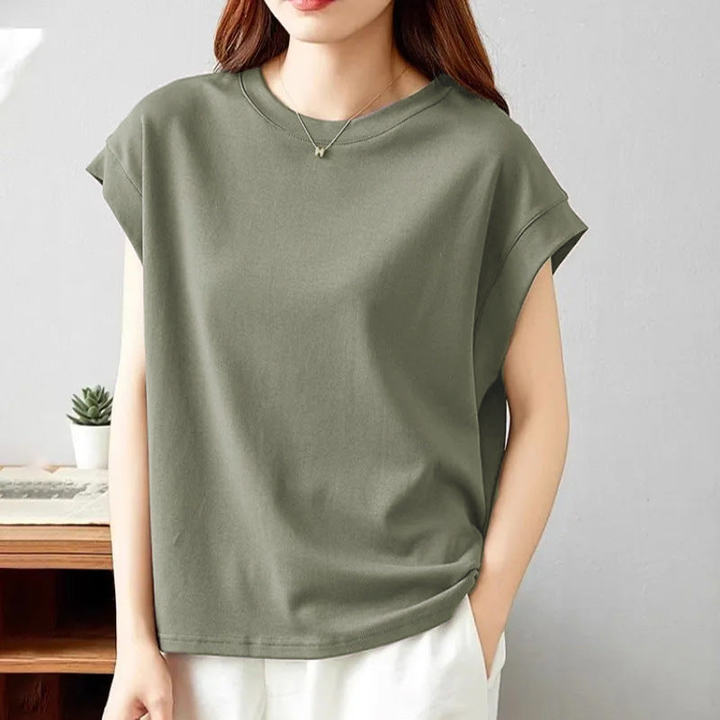Slimming Side Paneling Sleeveless Women's Top Fashionable Summer New Style Versatile Non See-through Design Polyester Material - view 2
