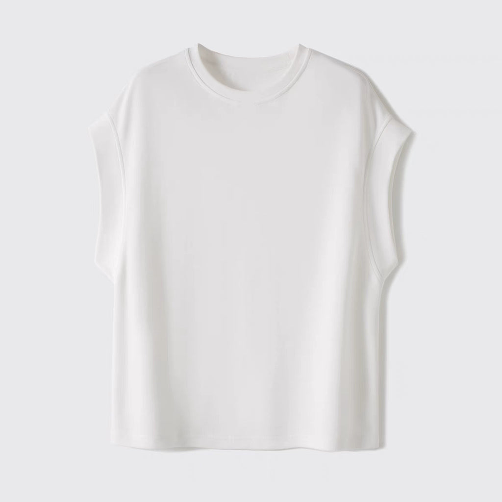 Slimming Side Paneling Sleeveless Women's Top Fashionable Summer New Style Versatile Non See-through Design Polyester Material - view 5