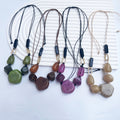 Retro Irregular Acrylic Necklace New Sweater Chain For Women Necklace Daily Accessories Rope Necklace For Women - front view