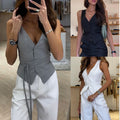 Spring And Summer New Lace Up Casual Women's Tops Ins Vacation Loose Multi-Color Fashion Camisole - front view