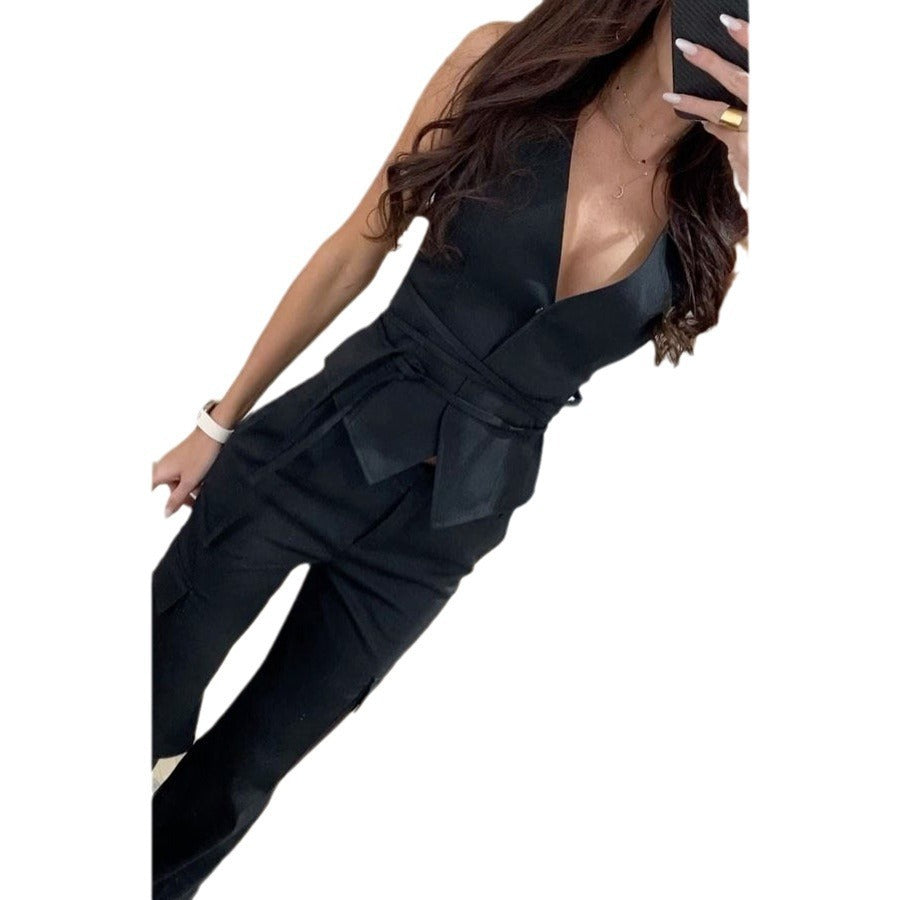 Spring And Summer New Lace Up Casual Women's Tops Ins Vacation Loose Multi-Color Fashion Camisole - view 5