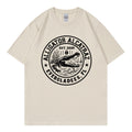 Wholesale Men's Cotton Casual Sport Style Letter Short Sleeve Men's T-shirt - front view
