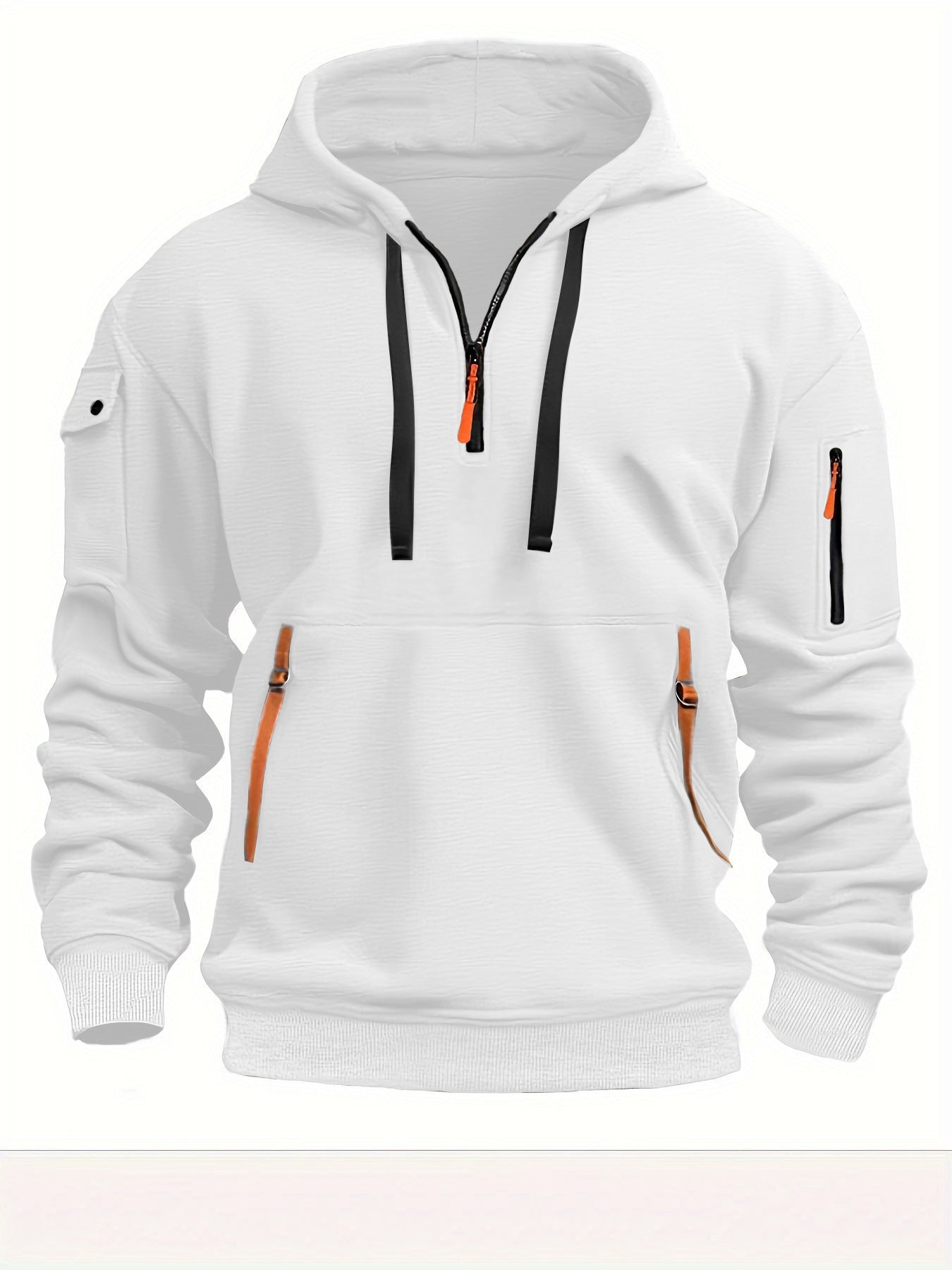 Wholesale Men's Casual Color Block Long Sleeve Men's Hoodies - view 6