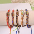 Virgin Mary Bracelet Handmade Red Color String Bracelet Lucky Bracelet Men Women Prayer Bracelet - front view