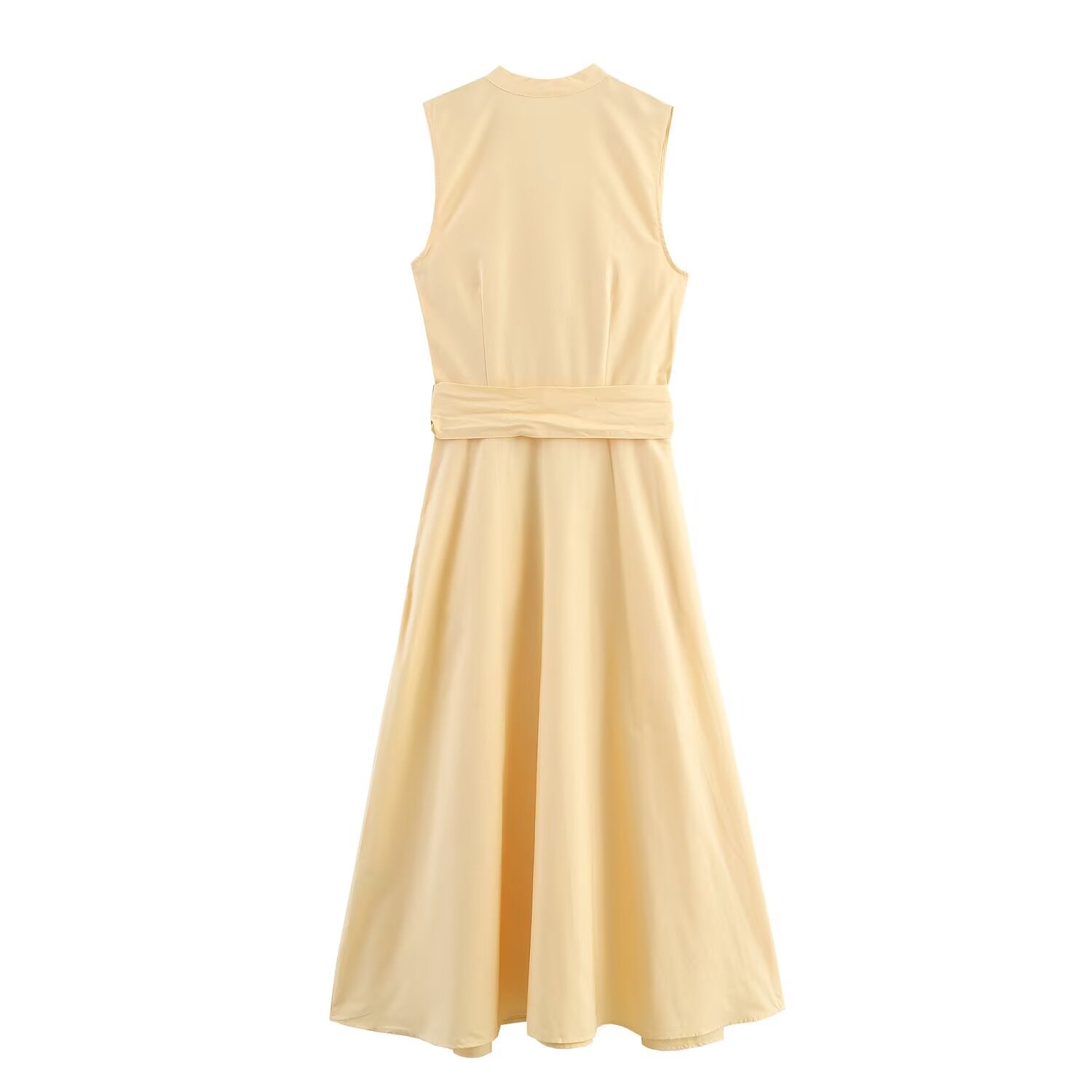 Elegant Sexy Sleeveless European Style Women's Dress Slimming Fashionable All-Match Ankle-Length V-Neck Midi Dress - view 3