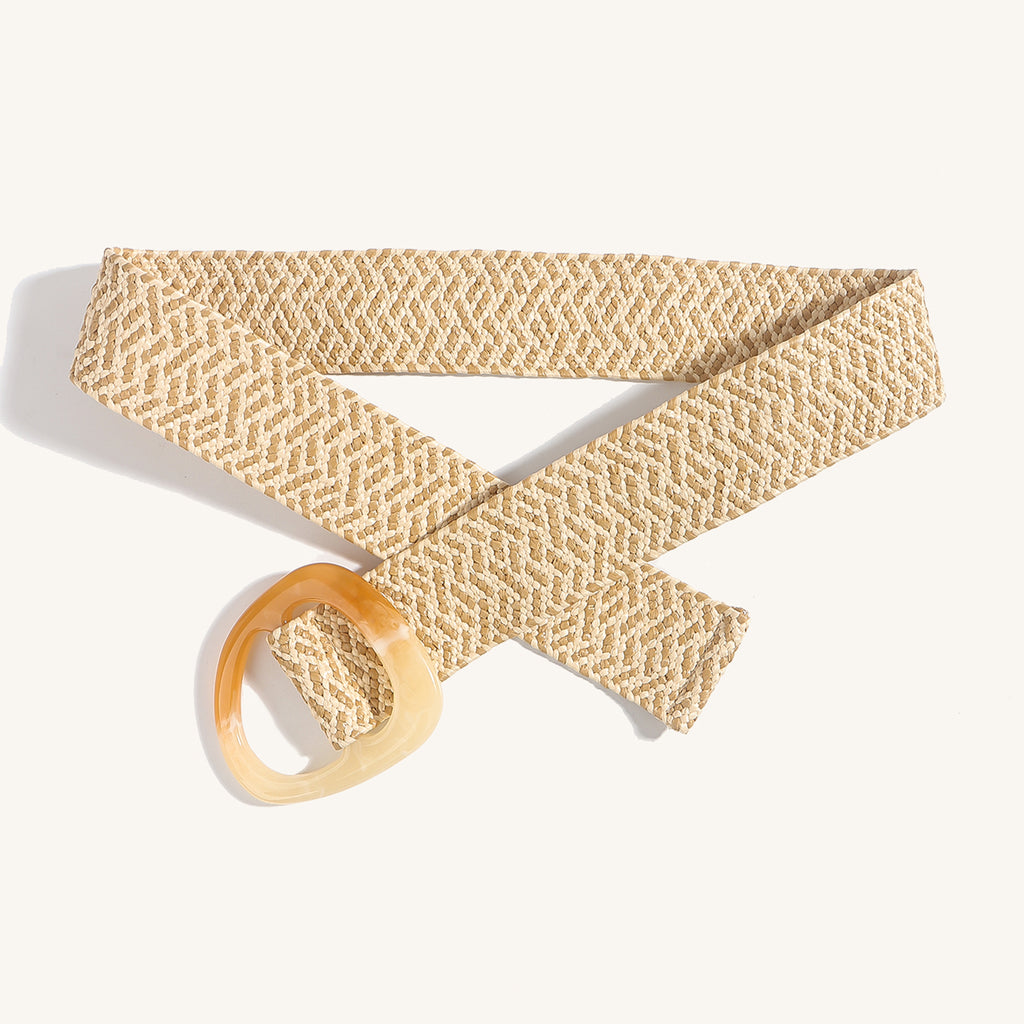 Bohemian PP Straw Woven Belt For Women's Dresses And Coats, Decorative For Travel, Beach, And Lawn - view 6