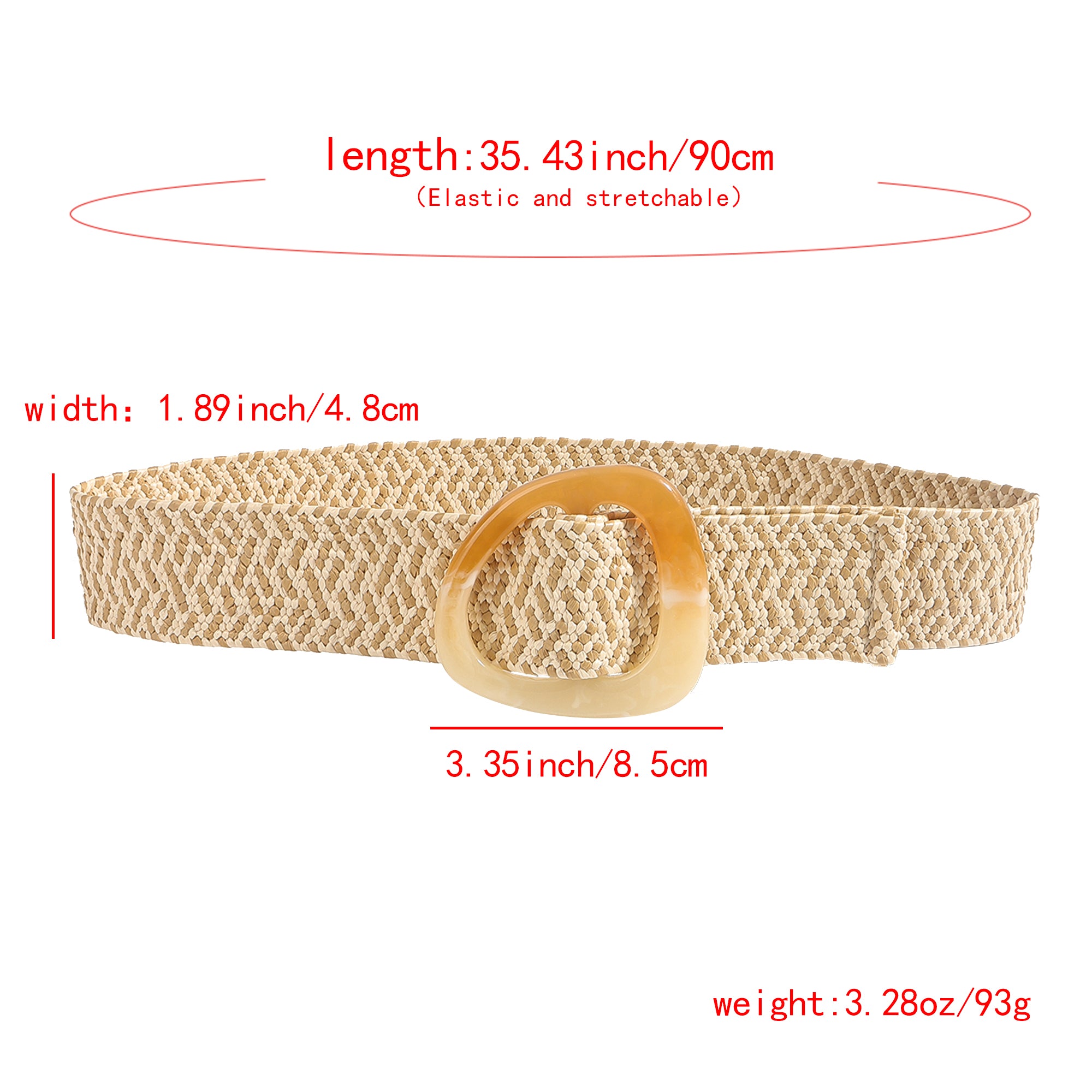 Bohemian PP Straw Woven Belt For Women's Dresses And Coats, Decorative For Travel, Beach, And Lawn - view 2