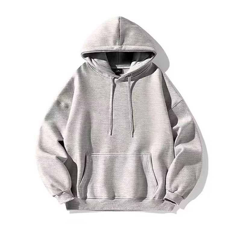 Men's Hoodie Sweatshirt Thin Pure Color Casual Loose Fit Spring Autumn Polyester Long Sleeve Round Neck New Style Streetwear - view 4