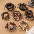 Handmade Bohemian Ethnic Style Bracelet Vintage Weaved Multi-Layered Unisex Bracelet Small Batch Rope Bracelet For Men And Women - front view