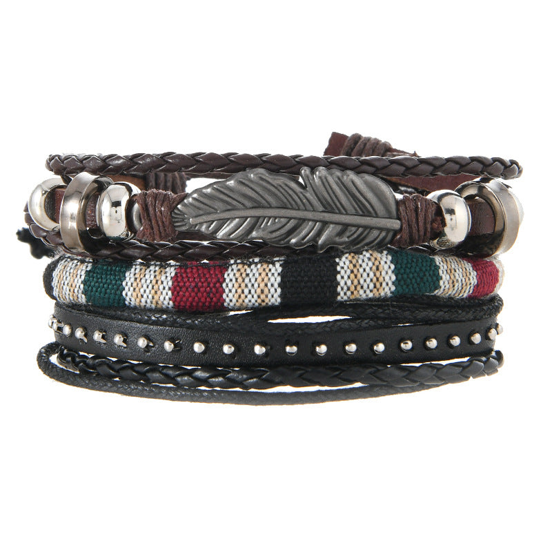 Handmade Bohemian Ethnic Style Bracelet Vintage Weaved Multi-Layered Unisex Bracelet Small Batch Rope Bracelet For Men And Women - view 5