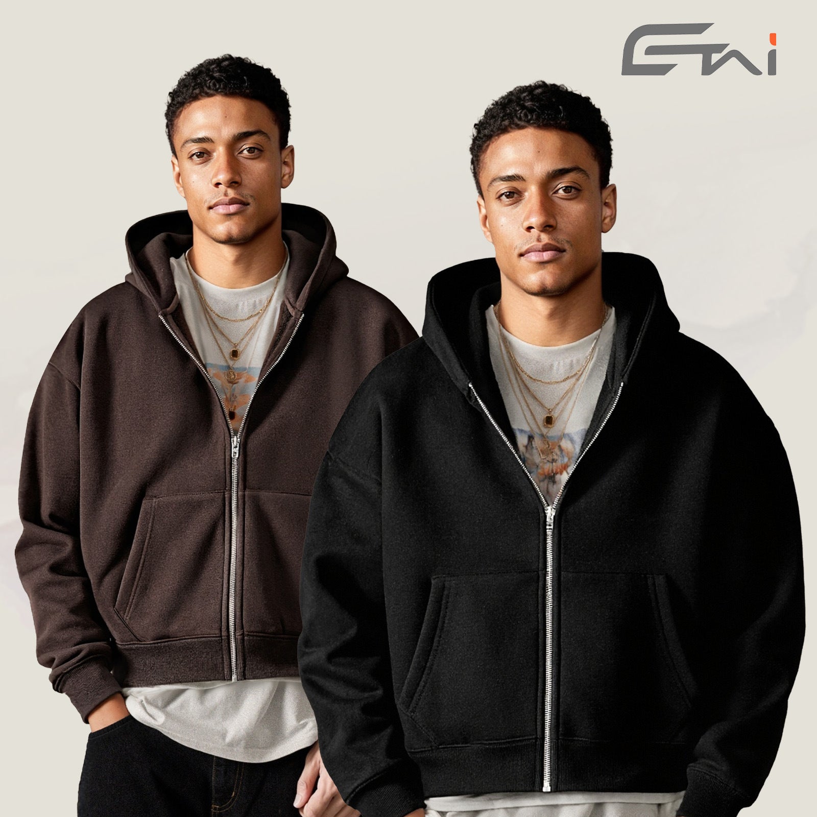 ETAI Men's Hoodie Sweatshirt Thickened Casual Wear Spring Autumn Season Round Neck Long Sleeve Loose Fit Sporty Style - front view