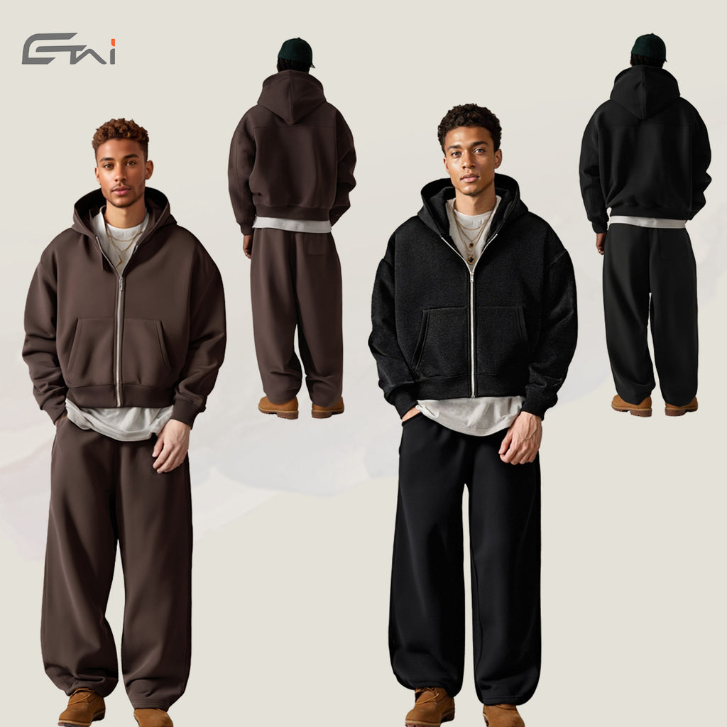 ETAI Men's Hoodie Sweatshirt Thickened Casual Wear Spring Autumn Season Round Neck Long Sleeve Loose Fit Sporty Style - view 4