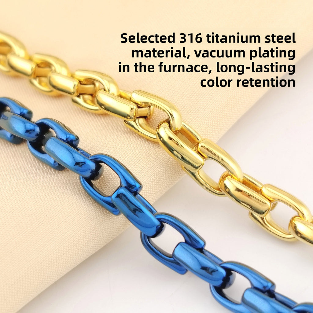 Bracelets Geometric Titanium Steel PVD Coated Men's Chain Bracelets - view 2