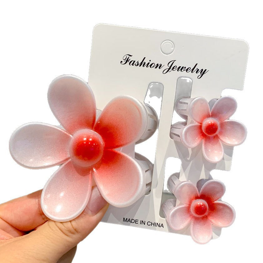 Egg Flower Hair Clip Set Women's Top Knot Hair Accessory Shark Clamp Holiday Style Female Hair Accessories Headwear - view 5