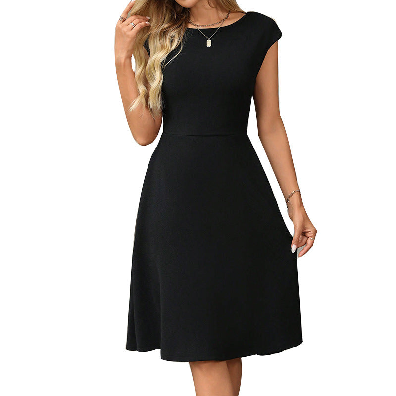 Wish Foreign Trade Women's Dress 2025 Spring Summer New  Style Waist-Cinching A-Line Dress For Women - view 5