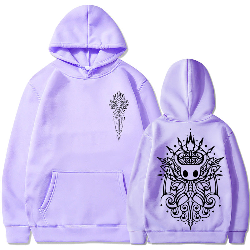 Hollow Knight Game Men Hoodie Casual Fashion Long Sleeve Polyester Spring Autumn Wear For Men And Women - front view