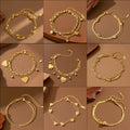 New Fashionable 304 Stainless Steel Bracelet For Women Non-Fading Personality Stainless Steel Jewelry Geometric Pattern Luxury Style - front view