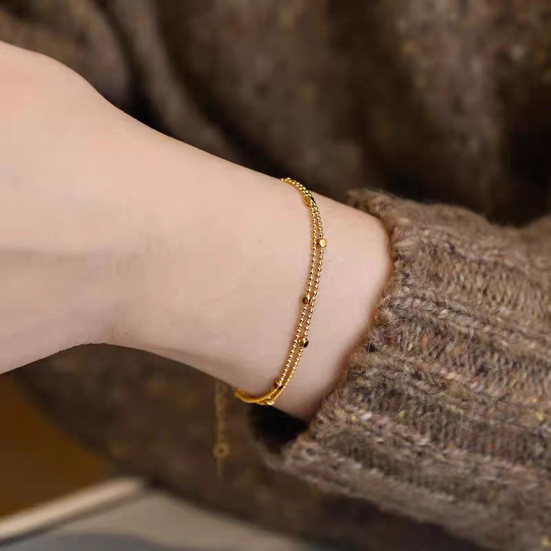 New Fashionable 304 Stainless Steel Bracelet For Women Non-Fading Personality Stainless Steel Jewelry Geometric Pattern Luxury Style - view 2