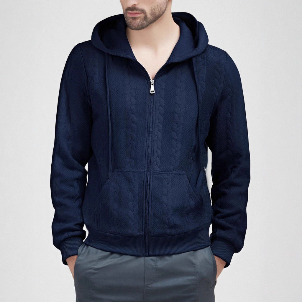 Men's Hoodie Sweatshirt Thickened  Style Embroidery Casual Long Sleeve Loose Fit Four Seasons Polyester - view 4