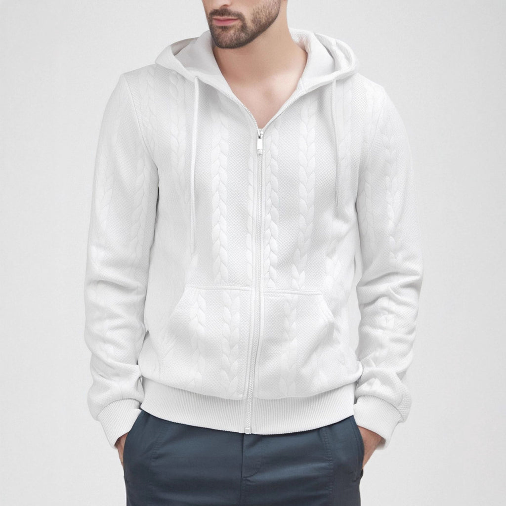Men's Hoodie Sweatshirt Thickened  Style Embroidery Casual Long Sleeve Loose Fit Four Seasons Polyester - view 5