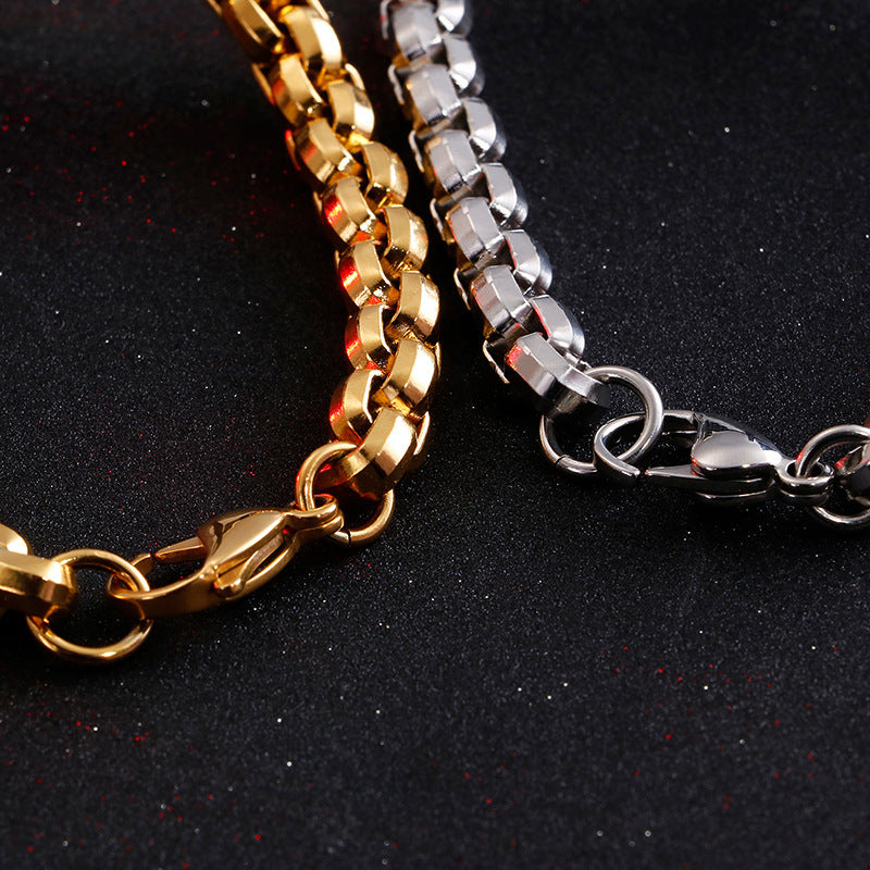 Men's Bracelet Personality Trendy Men's Stainless Steel Wrist Accessory Cross Men's Bracelet High-End Feel - view 3