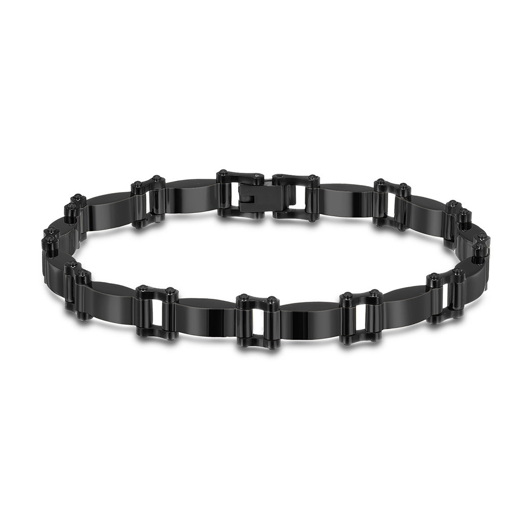 Hot-Selling Men's Bracelet New And New Style Titanium Steel Bracelet Splicing Couple Bracelet Vintage Stainless Steel Bracelet - view 3