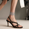 Simple Fashion Cuban Anklet Cuban Chain Star Pendant Cuban Anklet NK28880 - front view