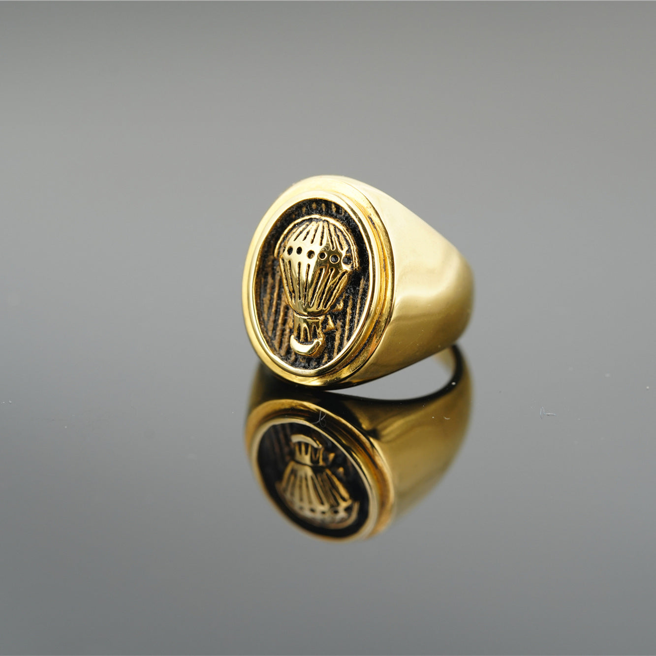Titanium Steel Men's Ring Strong Open Ring Thai Style Silver Men's Ring Retro Cross Craftsmanship - view 3