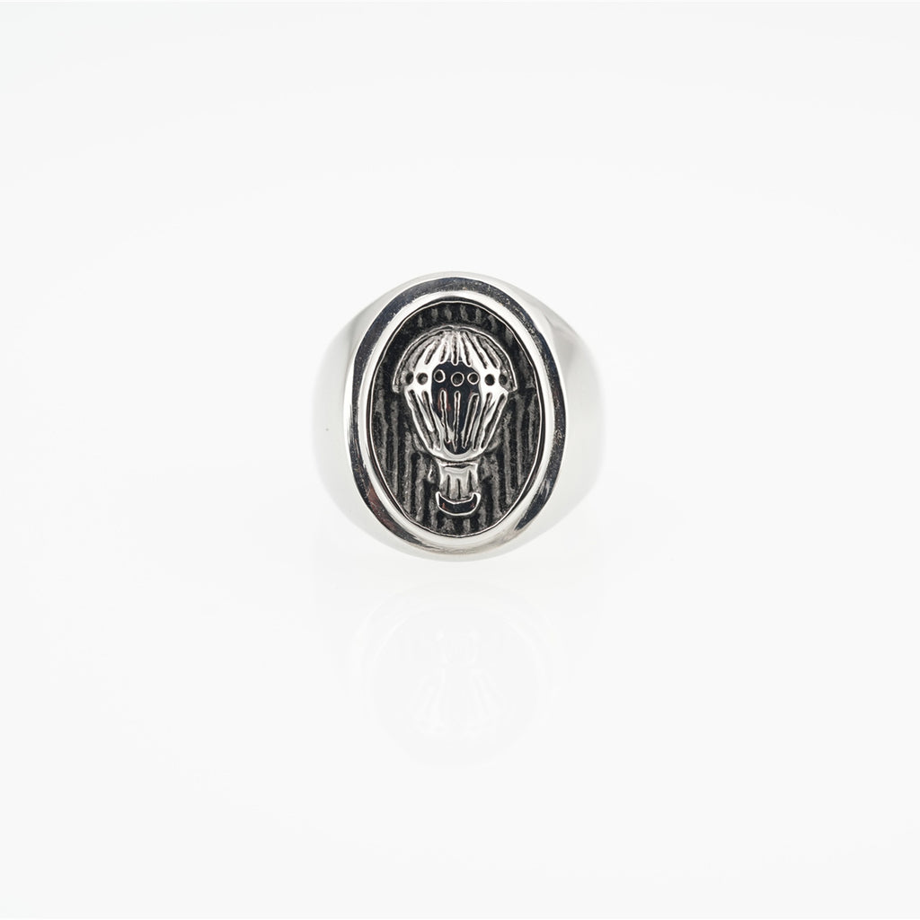 Titanium Steel Men's Ring Strong Open Ring Thai Style Silver Men's Ring Retro Cross Craftsmanship - view 5