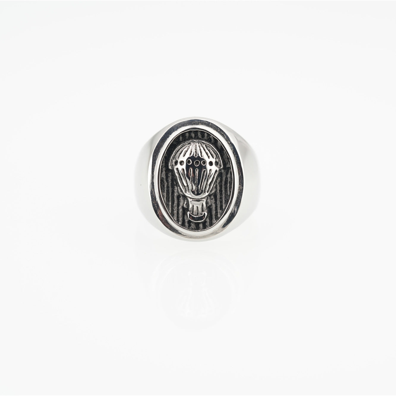 Titanium Steel Men's Ring Strong Open Ring Thai Style Silver Men's Ring Retro Cross Craftsmanship - view 5