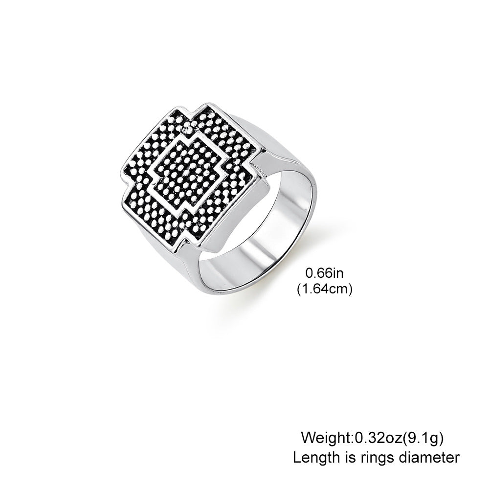 Vintage Dragon Men's Ring Trendy Open Ring Simple Black Single Men's Ring - view 2