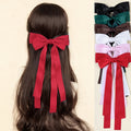 Satin Bow Hair Clip Women's Top Clip Hair Accessory - front view