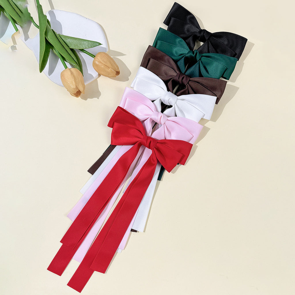 Satin Bow Hair Clip Women's Top Clip Hair Accessory - view 2