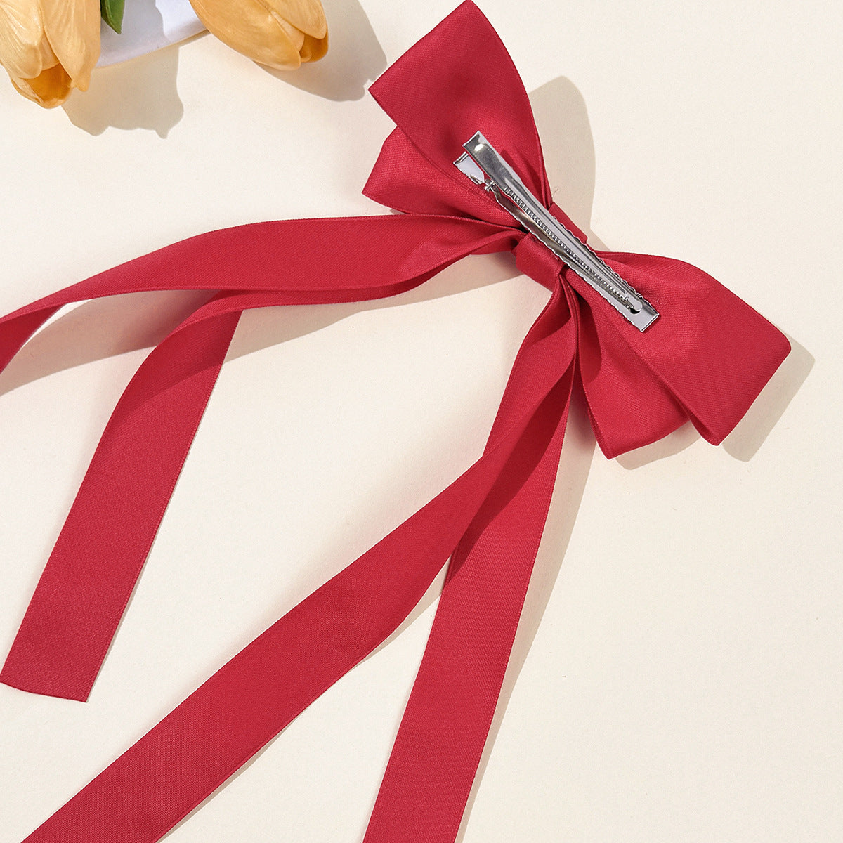 Satin Bow Hair Clip Women's Top Clip Hair Accessory - view 4