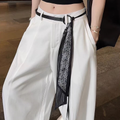 Vintage Denim Style Scarf Belt For Women Dress With Jeans Accessories Polyester Belt - front view