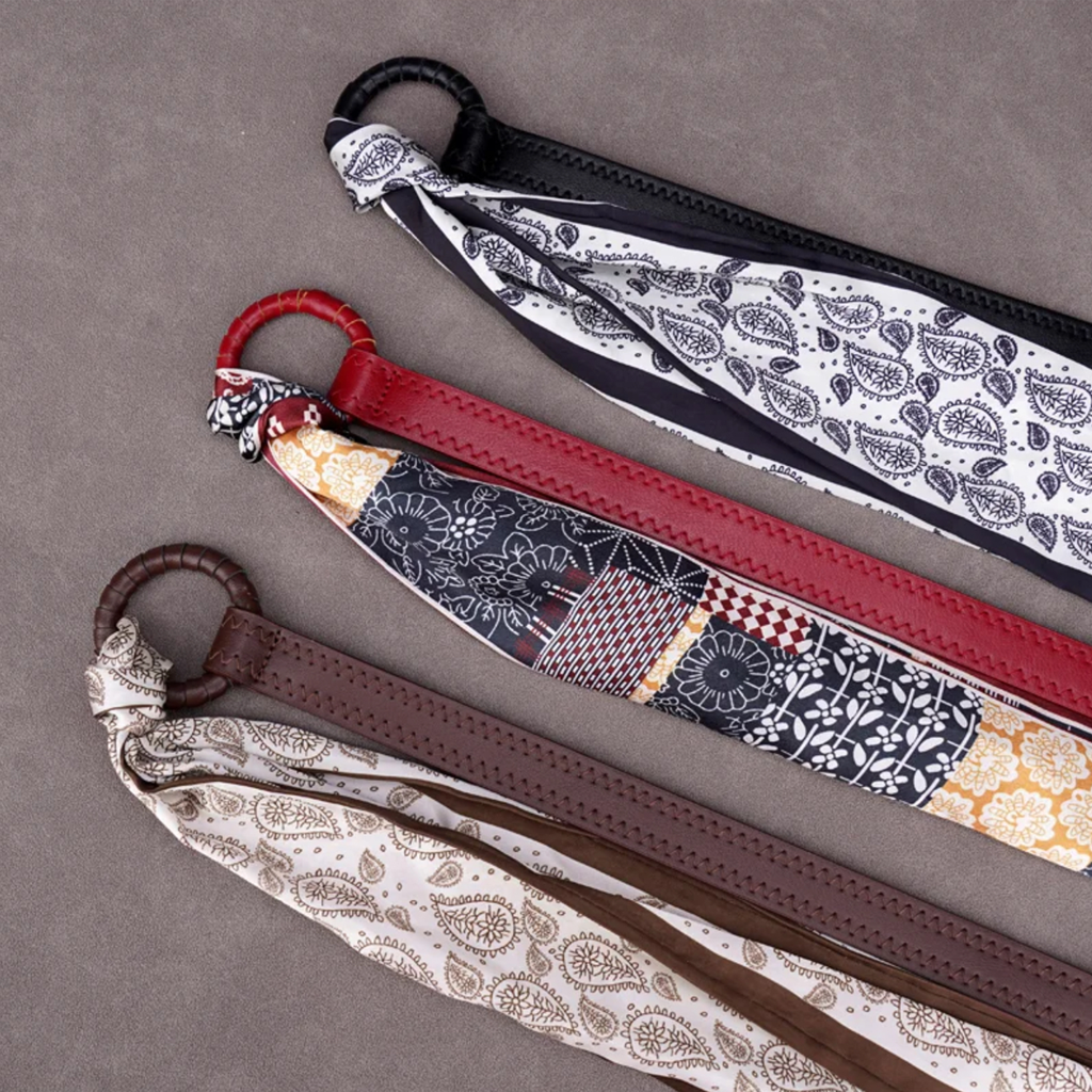 Vintage Denim Style Scarf Belt For Women Dress With Jeans Accessories Polyester Belt - view 2