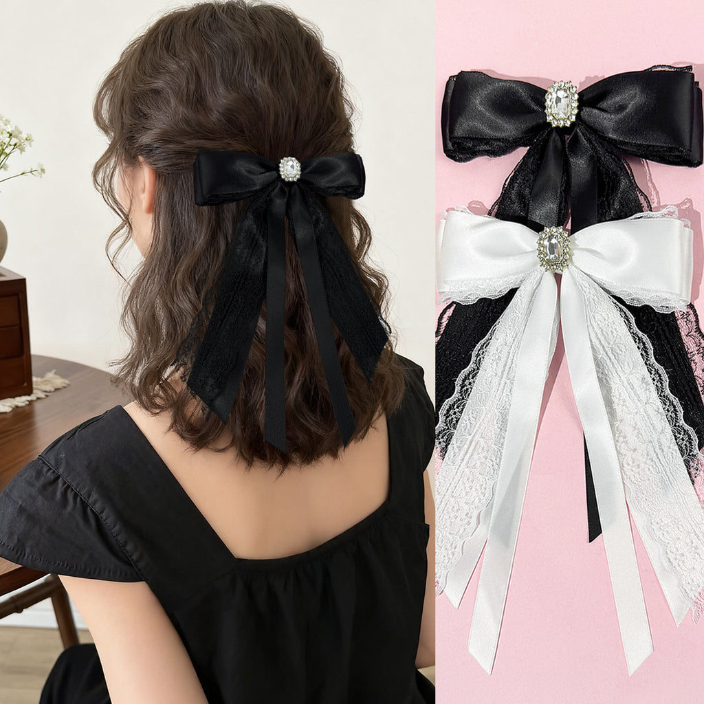 Cool Lace Bow Hair Clip Women's Top Clip Hair Accessories - view 2