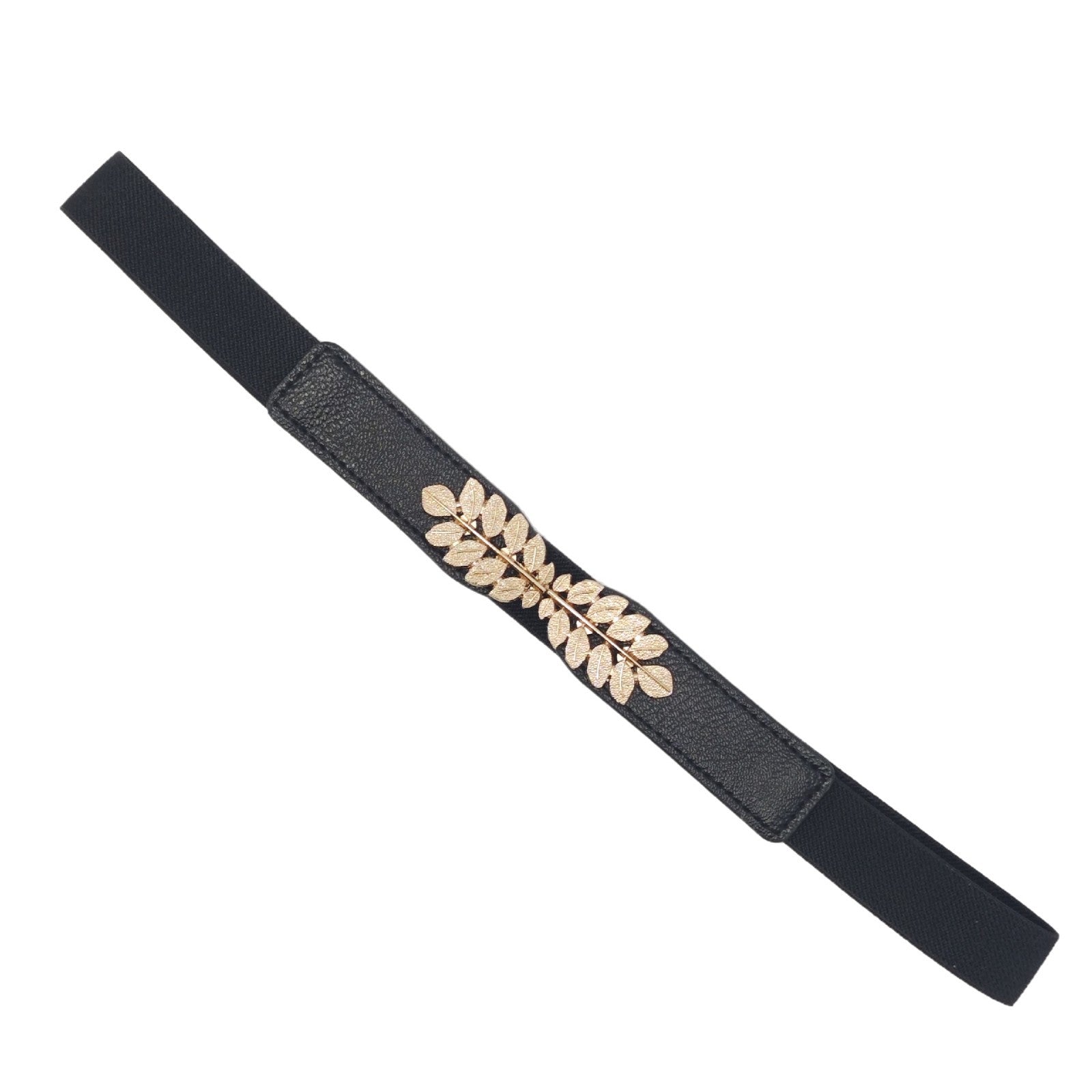 Leaf Elastic Waistband Women's Dress Slim Fit Alloy Jewelry Accessories - view 5