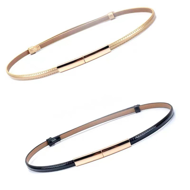 Adjustable Thin Belt For Women's Dress, Matching Belt For Dresses, Business Basic Set - view 4