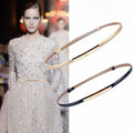 Adjustable Thin Belt For Women's Dress, Matching Belt For Dresses, Business Basic Set - front view