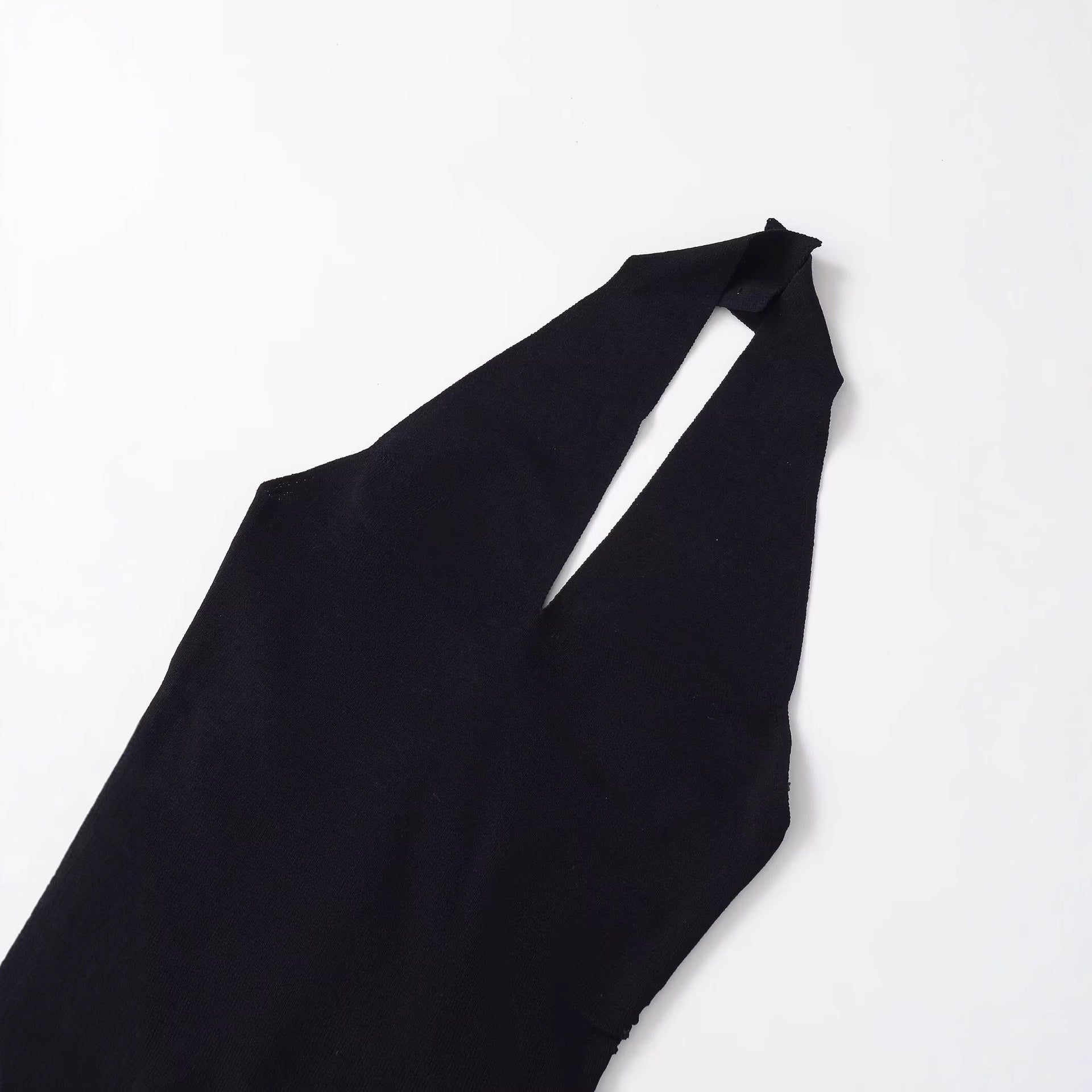 Casual Knitted Women's Top With Folded Collar, Short Style, Slim Fit, Summer European Vest - view 4