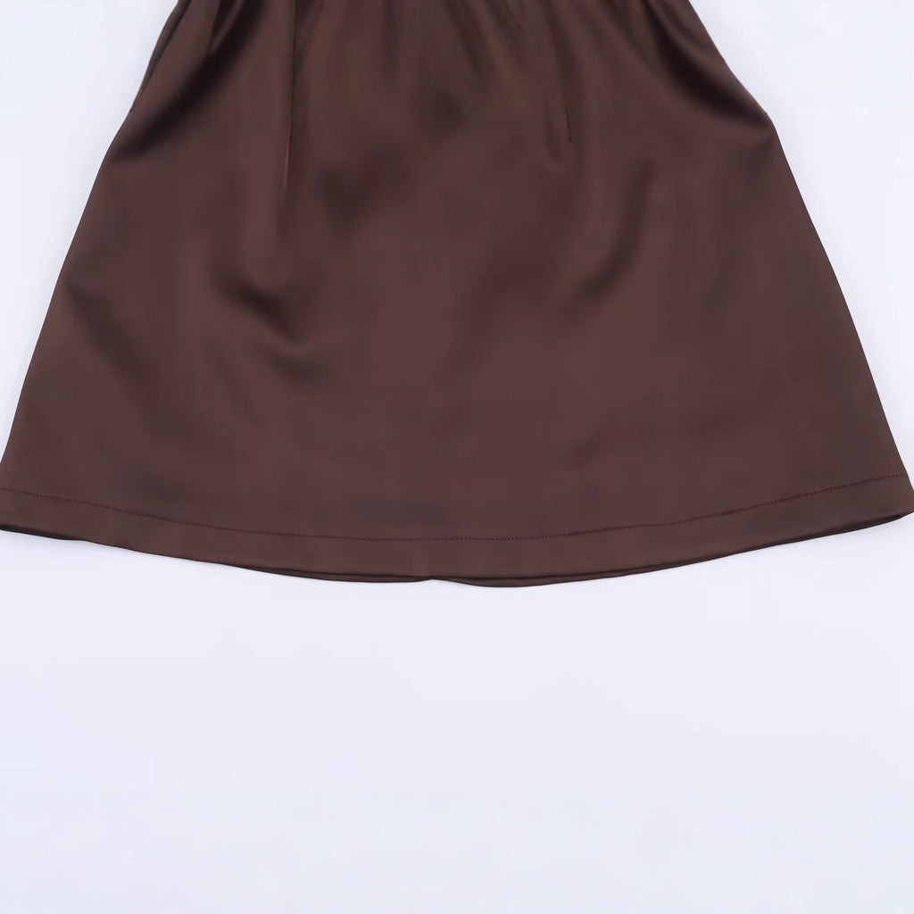 European Women's Dress With Feather Decoration, Halter Neck, Knee-Length, Slim Fit, Polyester Fabric - view 5