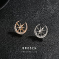 Men's Shirt Pin Simple Crown Badge Mini Collar Button Floral Decoration Business Casual Lapel Brooch - front view