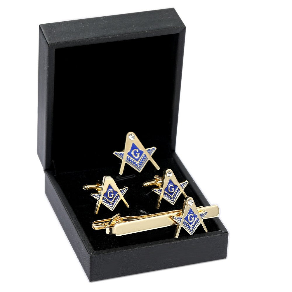 Men's Shirt Cufflinks Decorative Tie And Shirt Collar Pin Business Alloy Geometry - view 5
