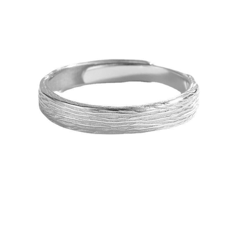 Vintage Anti-Taiwan Silver Men's Ring Trendy Stackable Open Ring Single Men's Ring Self-Discipline Ring - view 5