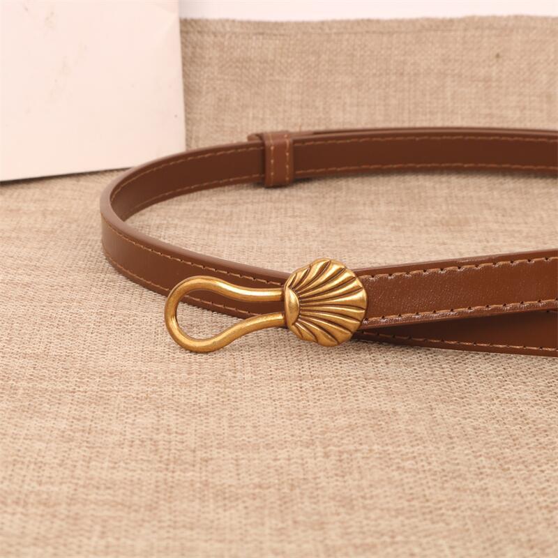 Universal Retro Waist Accessory For Women, Thin Belt, Genuine Leather Waistband, Women's Dress Accessory - view 4