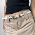Gold Butterfly Belt Women's Dress Retro Waist Accessory Design Slim Belt Essential - front view