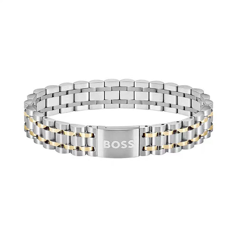 201 Stainless Steel Bracelet Adjustable Magnetic Stainless Steel Men's Jewelry Black Silver Rose Gold Business Wristband - view 2