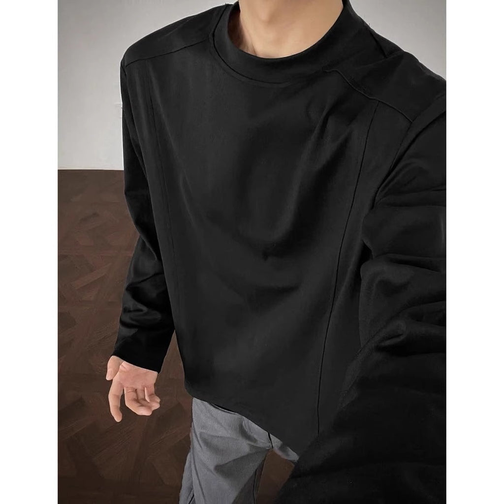 Vintage Style Men's T-Shirt In Polyester With Long Sleeve And Loose Fit, Perfect For Spring - view 2