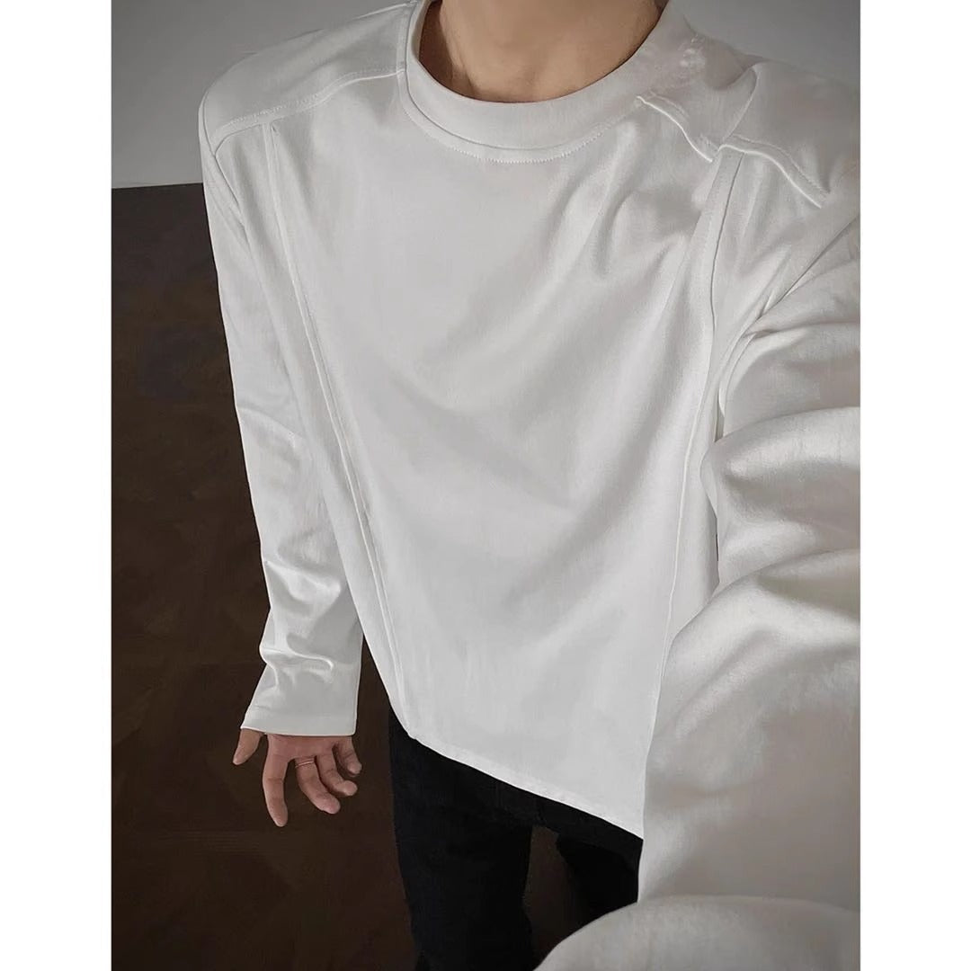 Vintage Style Men's T-Shirt In Polyester With Long Sleeve And Loose Fit, Perfect For Spring - view 3